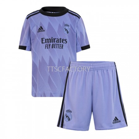 Fußballtrikots Real Madrid Kinder Auswärts Trikotsatz 2022-2023 Fußballtrikots Real Madrid Kinder Auswärts Trikotsatz 2022-2023